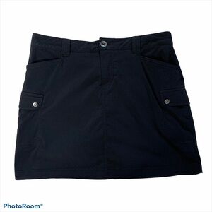 Eddie Bauer 6 Pocket Black Cargo Skort Size 4